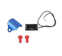 DC7-100V Automotive Battery Tester, Testing Instrument for Car Battery Voltage Capacity, Digital Battery Analyser Meter(Bracket blue+Red)