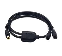 DC7909 Power Supply Cable Double Female to Male Connector MultiDevice Charging Cord Durability PVC Coating for Use PVC Power Cable