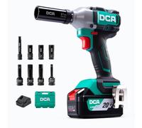 DCA 20V Brushless Impact Wrench Cordless 420 Nm Max Torque for Car Lug Nut