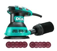 DCA Random Orbital Sander, 300W Electric Sander for Wood, 125mm 12000 OPM