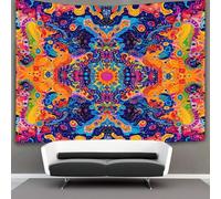 DCABEIOOE 3D Psychedelic Printed Wall Blanket Home Decoration Bedding Poster Wall Art Tapestry Tapestries Wall Hanging Soft Polyester for Bedroom Living Room Dorm Decor 130cmx150cm