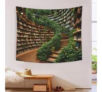 DCABEIOOE Bookshelf 3D Printing Tapestry for Living Room Bedroom Decorations Wall Hanging Home Decor Wall Tapestries 180cmx230cm