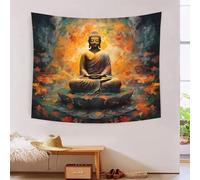 DCABEIOOE Buddha Statue 3D Printing Tapestry for Living Room Bedroom Decorations Wall Hanging Home Decor Wall Tapestries 130cmx150cm