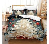 DCABEIOOE Christmas Tree 3D Printed Duvet Cover Girls Boys Children Comforter Cover 3Pcs Video Games Comforter Cover for Kid Teens Boys And Girls Man Super King(260x220cm)