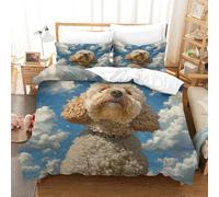 DCABEIOOE Cockapoo 3D Printed Duvet Cover Set for Kids Teens Boys Room Decor 3 Pcs Gaming Bedding Sets Single Size Single（140x200cm）