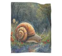 DCABEIOOE Cute Snail 3D Printed Blanket Game Blanket Throw Blanket for Adult Children Video Games Comforter Cover for Kid Teens Boys And Girls Man 60x80inch(150x200cm)