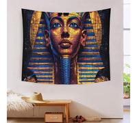 DCABEIOOE Egyptian Pharaoh 3D Printing Tapestry for Living Room Bedroom Decorations Wall Hanging Home Decor Wall Tapestries 100cmx150cm