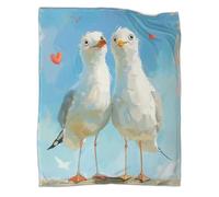 DCABEIOOE Seagull 3D Printed Blanket Cushion Blanket Design Bed Blanket Video Games Comforter Cover for Kid Teens Boys And Girls Man 40x50inch(100x130cm)