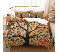 DCABEIOOE Tree of Life 3D Printed Bedding Set for Gaming Bedding Sets Single Size King（220x240cm）