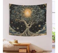 DCABEIOOE Tree of Life 3D Printing Tapestry for Living Room Bedroom Decorations Wall Hanging Home Decor Wall Tapestries 130cmx150cm