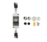 DCAC 30A IP65 PV Isolator Switch Circuit Breaker for Solar Panels with Thermal and Short Circuit Protection, 2 Poles, Waterproof Junction Box Design (16A)