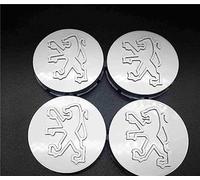 DCAJHSD 4pcs Car Wheels Centre Caps for Peugeot 205 GTI 1.9 60MM,Waterproof DustProof Car Wheel Cover Sticker Styling Accessories