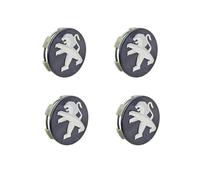 DCAJHSD 4pcs Car Wheels Centre Caps for Peugeot 3008 307 408 508 308 4008 5008 60mm,Waterproof DustProof Car Wheel Cover Sticker Styling Accessories,A
