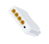 Dcaknri 100/1000Mbps Gigabit 4 Port POEs Networking Extender Featuring Rails Mount for Indoor Use Supporting 250M Distance Space Saving