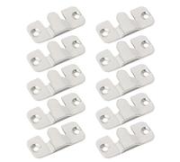 Dcaknri 10pcs Quick Installation Stainless Steel Wall Hook Easy Installation Hanging Buckles for Furniture Picture Frame Multipurpose Stainless Steel Hook