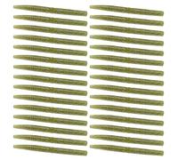 Dcaknri 30Pcs Soft Earthworm Fishing Lures PVC Stick Baits High Elastic Noodles for Freshwater Saltwater Soft with Salt Earthworm Slow Sinking