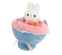 Dcaknri 35cm Valentines Day Rabbits Bouquet Plush Toy for Various Ages Anniversary Gifting Stuffed Animals Dolls for Girlfriend Birthday Party Gift