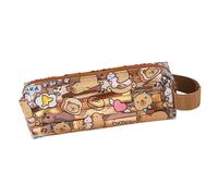 Dcaknri Clear Pencil Case Zippered Pen Pouches Water Resistant Pen Organizers Bag Travel Cosmetics for Student Girl Women Cartoon Pencil