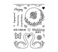 Dcaknri Clear Stamp Cutting Dies Set Party Festival Invitation Card Making Supplies For Kids Girls Boys Baby Shower