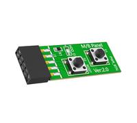 Dcaknri Computer Technician 10Pin Motherboards Tester Switching Board Adapter with Restarts Button Troubleshooting PC Button