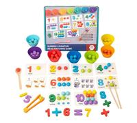 Dcaknri Educational Color And Number Matching Game Math Counting Toy For Kids Mathematical Concept Learning Classification Skill Cognitive Pairing Game For Kids