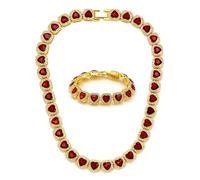 Dcaknri Full Rhinestones Necklace And Set Stylish Jewelry Adds A Touch To Any Outfit Suitable For Various Occasions Men Jewelry Set