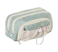 Dcaknri Large Capacity Pencil Case Multi Layered Bag Multi Compartments Pouches Travel Cosmetic for Student Spacious Pencil with Pin