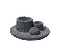 Dcaknri Modern Cement Incenses Stick Tray Burners Holder Stand for Yogas Relaxation and Creatings Space Spiritual Practice Sages Stick Holder with Ashes Catchers