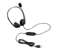 Dcaknri Multiple Platform Headphones Lightweight Design Voice Controls for Online Classes Virtual Meetings Over Ear USB C Headphones