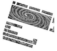 Dcaknri Original Profile Keycaps Tornados Theme PBTs Materials 74/140Key Transparents Side Print for Various Keyboard Layouts Side Engraved Keycaps