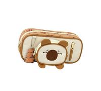 Dcaknri Pens Bag Animal Pencil Case Large Capacity Pencils Holders Aesthetic Pen Pouches School Supplies Lovely Large Capacity Capybara Aesthetic