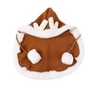Dcaknri Pet Cape Hooded Winter Outwears Dog Christmas Costume Funny Pet Party Cosplay Dress Up Cloaks Easy To Wear