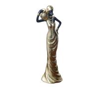 Dcaknri Resins Figure of African Black Woman Sculpture for Adding Cultural Touch to Interior African Woman Resins Figurine