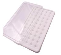 Dcaknri Versatile 50 Girds Display Case Storage Box Simple Display Tray With Clear Lid For Jewelry Jewelry Showcase Box