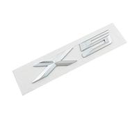 DCALU 3D Chrome Logo Silver Tail Letter Plastic Emblem Badge Sticker Decoration fit for BMW X1 X3 X5 X6 E83 F25 GT Accessories Styling Car Emblem Letters (Color Name : X5-silver)