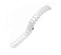 DCALU Applicable To Fit For Armani Ceramic Watch 20mm23mm White Bright Ceramic Strap Watch Model AR1424 AR1426 AR1421 AR1425 Watchbands Watch Accessories (Band Color : White, Band Width : 20x9.5mm)
