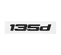 DCALU Car Trunk Rear Emblem Logo Sticker Badge Chrome Letters 120d 130d 125d 135d 118d Fit For BMW 1 Series E87 E81 E82 E87 E88 F20 F21 Car Emblem Letters (Color Name : 135d-Black)