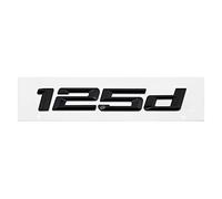 DCALU Car Trunk Rear Emblem Logo Sticker Badge Chrome Letters 120d 130d 125d 135d 118d Fit For BMW 1 Series E87 E81 E82 E87 E88 F20 F21 Car Emblem Letters (Color Name : 125d-Black)