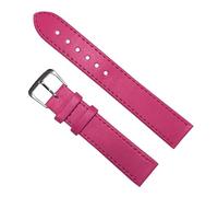 DCALU DIY Leather Watch Strap 10mm/12mm/14mm/16mm/18mm/20mm/22mm/24mm Men Women Adjustable Watchband Bracelet Watch Accessories (Band Color : Rose red, Band Width : 10mm)