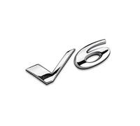 DCALU V6 3.0 V8 5.0 Fender Back Emblem Badge Trunk Sticker Decal Fit For JAGUAR Car Emblem Letters (Color Name : V6)