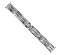 Dcasmo group Beads of Rice Stainless Steel Watch Strap 20 mm for Men Compatible with Cartier Tissot New Old Stock 1970 - Vintage Bracelet Original Metallic - Strap Bracelet Retro