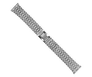 Dcasmo group Beads of Rice Stainless Steel Watch Strap 20 mm for Men Compatible with Cartier Tissot New Old Stock 1970 - Vintage Bracelet Original Metallic - Strap Bracelet Retro