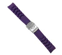 Dcasmo group Purple Rubber Diver Watch Strap compatible with Rolex for Men 20mm New Old Stock 2000 - Original Vintage Sport Bracelet - Traditional Antique Watchmaking Strap