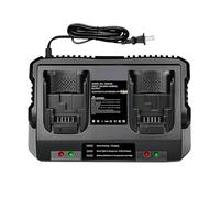 DCB102 7ah 20V MAX Battery Charger Replacement for Dewalt Battery Charger, 2 Port Charger Compatible with Dewalt 12V-20V Batteries 2