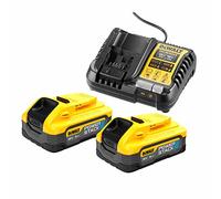DCB1104H2-QW PowerStack Starter Kit with 2 x 18V XR 5.0Ah Batteries + DCB1104 Charger