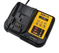 DCB112 Replacement Battery Charger Compatible with Dewalt 10.8V 14.4V 18V 20V Li-ion Battery DCB112 DCB115 DCB118 DCB102BP DCB107