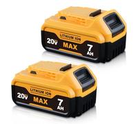DCB184 7.0Ah Replacement for Dewalt Battery 18V Compatible with Dewalt 18V Cordless Power Tools 2Packs DCB200