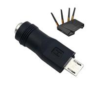 DcBarrel Jack to USB cAdapter - Type cMale Input to 5.5 x 2.1mm Female Output, Reliable Power Delivery Cable, High Durability Connector Structure, Heat Resistant Build Quality, Flexible Portable Us