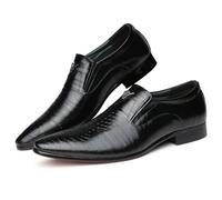 Dcbdx Fashione Brathable Wedding Business Shoes, Slip On Formal Dress Shoes Men's Loafers Moccasins,Black,7 UK