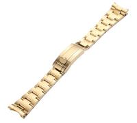 DCBSWSA Watch Strap Compatible with Rolex Daytona Oyster Perpetual Submariner NH35, Solid Stainless Steel Bracelet (Gold, 20mm)